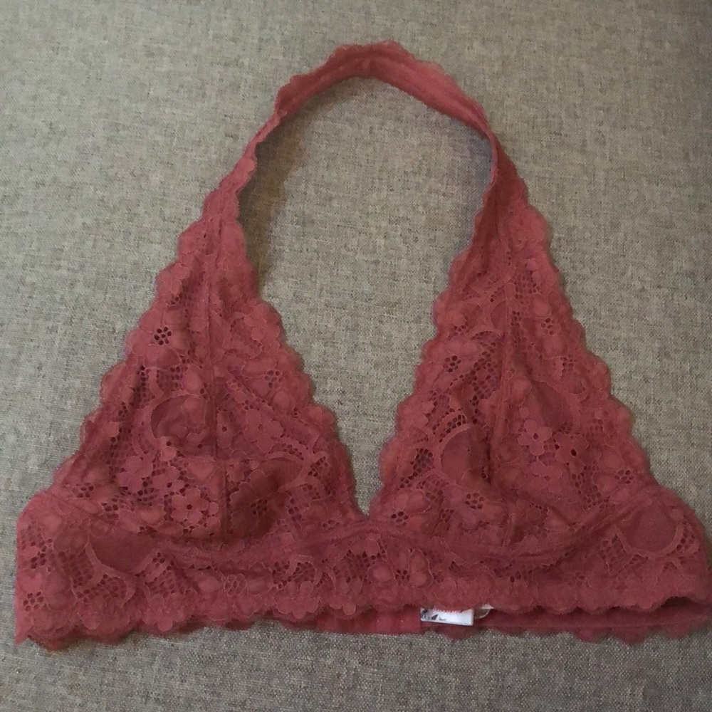 Free People Intimately Lace Halter Bralette